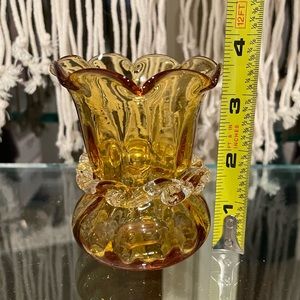 Vintage glass votive holder